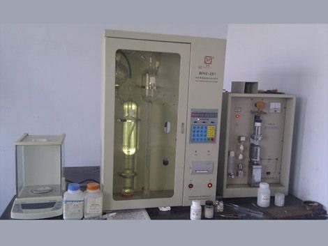 Raw material testing equipment